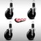 Service Caster 5'' SS Phenolic Wheel Swivel 1-5/8'' Expanding Stem Caster Set, 4PK SCC-SSEX20S514-PHS-158-4 - alternate 4